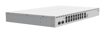 MikroTik - CRS518-16XS-2XQ-RM Switch administrable 16 puertos XSFP (25gbps), 2 puertos QSFP (100gbps) y 1 ethernet de 1Gb. Doble fuente hot-swap.