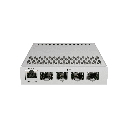 MikroTik - CRS305-1G-4S+IN, Five-port desktop switch with one Gigabit Ethernet port and four SFP+ 10Gbps ports