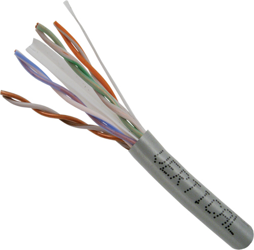 Vertical Cable - CAT6 DE ALTO GRADO, STP, 23AWG PLENUM (CMP), 1000 FT, CARRETE DE MADERA, GRAY X METROS