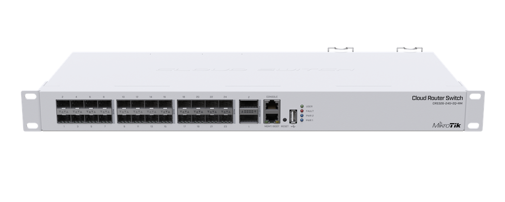 SWITCH ADMINISTRABLE CRS326-24S+2Q+RM- S- QSFP+ de 40 Gbps