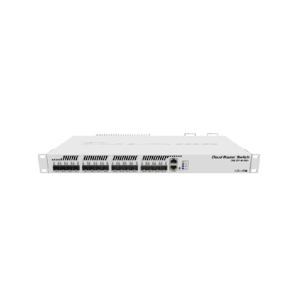 MikroTik - Cloud Router Switch 317-1G-16S+, 1 puerto Gigabit, 16 puertos SFP+, 1U rackeable