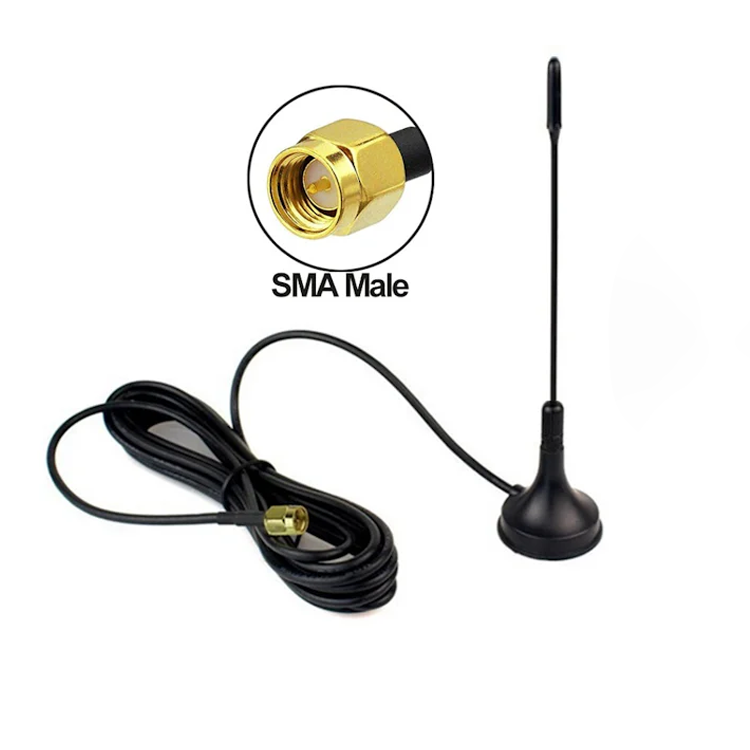 CMBoost - Antena externa magnética con cable de 10 m. para auto. Frecuancia de operación: 700-2700 MHz. Ganancia: 4 dbi.