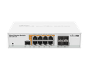 MikroTik - CRS112-8P-4S-INCloud Router Switch 8 puertos Gb POE, 4 puertos SFP, procesador de 400Mhz, 128MB RAM, RouterOS L5.