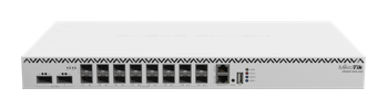 MikroTik - CRS518-16XS-2XQ-RM Switch administrable 16 puertos XSFP (25gbps), 2 puertos QSFP (100gbps) y 1 ethernet de 1Gb. Doble fuente hot-swap.