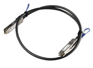 MikroTik - XQ+DA0001 - Cable de conexión directa a 100/40 Gbps QSFP28 de 1mt. DAC