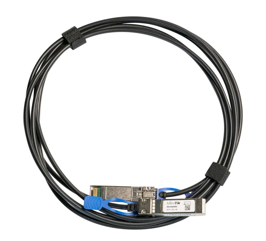 MikroTik - Cable de conexión directa SFP, SFP+ y SFP28 para 1G, 10G y 25G de 1 metro. DAC