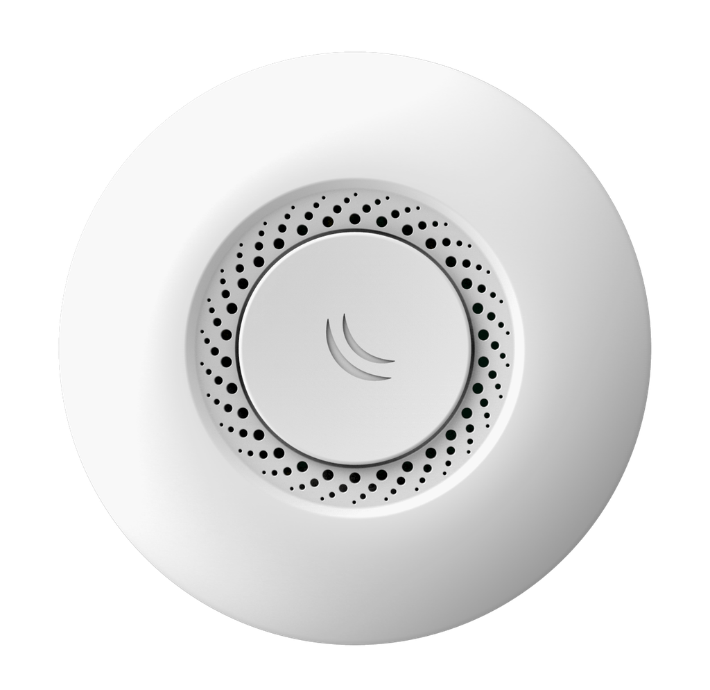 MikroTik - RBcAPGi-5acD2nD -  AC Punto de acceso inalámbrico de doble banda de 2,4/5 GHz para montaje en techo o pared con dos puertos Gigabit Ethernet (uno con salida PoE), compatibilidad con 802.11ac y compatibilidad con cifrado de hardware IPsec