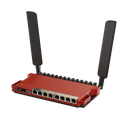 MikroTik - RouterBoard L009, WiFi 802.11ax 2.4Ghz, 1 puerto SFP+ 2.5GB y 8Gb, 1 POE-out y USB. RouterOS L5