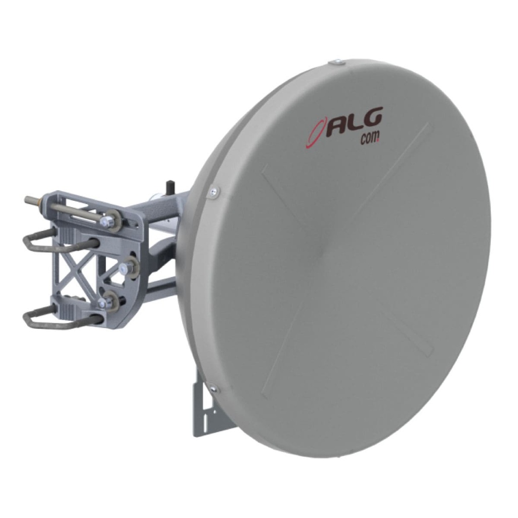 ALGcom - Antena parabólica 6Ghz, rango de 5.9 - 7.125 GHz, 27 dBi / 30 cm