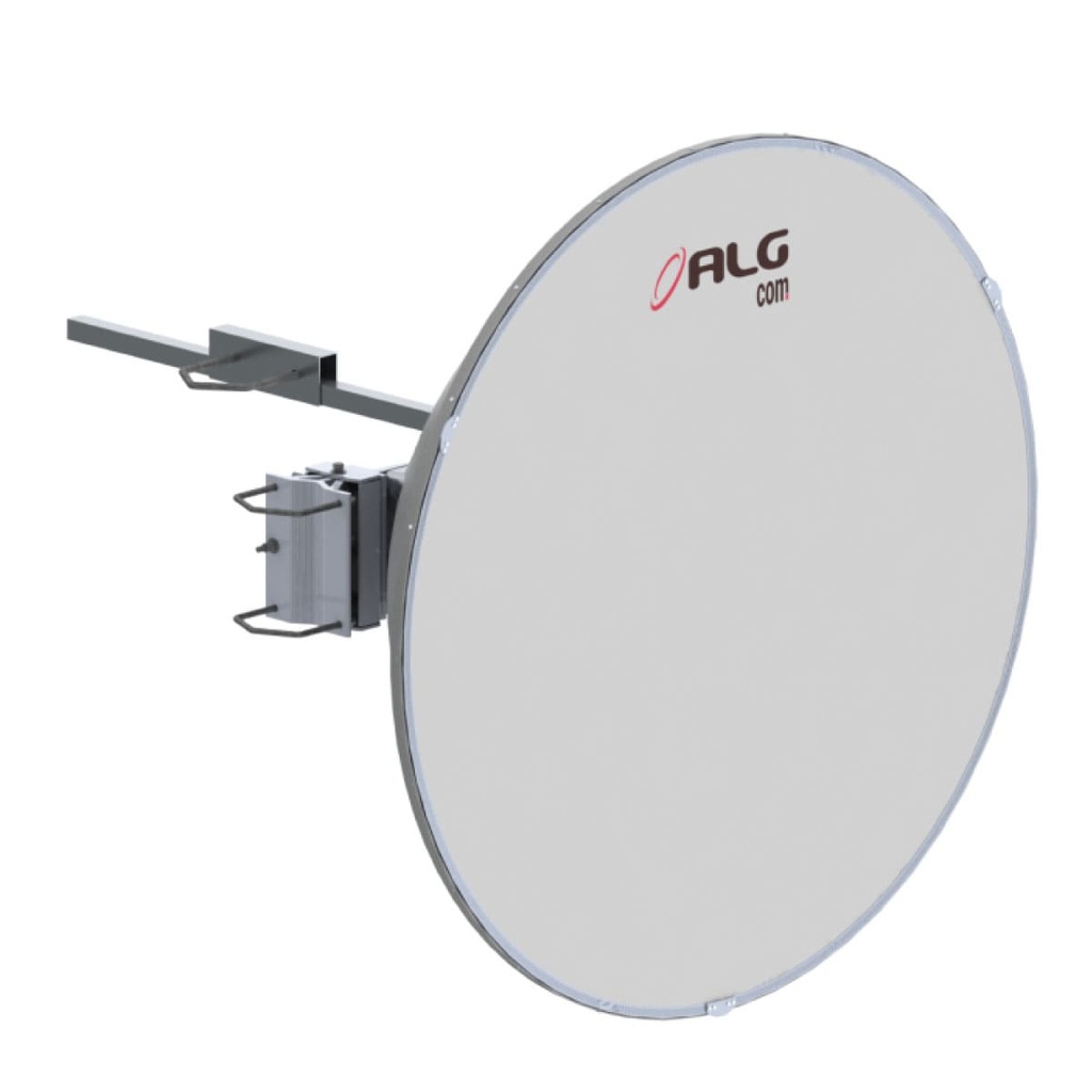 ALGcom - Antena parabólica 6Ghz, rango de 5.9 - 7.125 GHz, 38 dBi / 180 cm