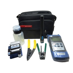 [FHBOX] PhyHome - Kit de herramientas para fibra - cortadora, peladora, tester de potencia y de perdidas.