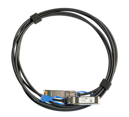 [XS+DA0001] MikroTik - Cable de conexión directa SFP, SFP+ y SFP28 para 1G, 10G y 25G de 1 metro. DAC