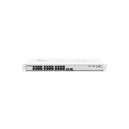 [CSS326-24G-2S+RM] MikroTik - Cloud Smart Switch 326-24G-2S+RM con SwOS, 24 puertos GB, 2x SFP+,