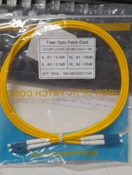 [FOP-DX-SM-LCUPC-LCUPC1.5] Genérico - Patch cord duplex de fibra monomodo LC/UPC a LC/UPC 3mm de 1.5m