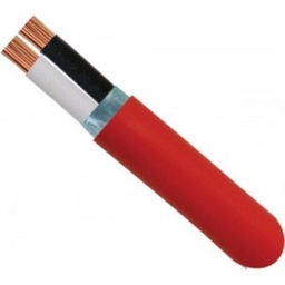 [215-182/SO/R1] Vertical Cable - 18/2 FIRE ALARM FPLR SOL/UNSH NON-PLENUM, 1000", W.SPOOL RED SEE STATE CODE COMPLIANCE