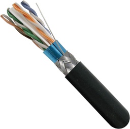 [059-496/S2/CWT-MTS] Vertical Cable - CABLE CATEGORIA 5E, SFTP C/HILO DE DRENAJE , 95% TC BRAID CARRETE DE MADERA XMETROS