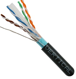 [064-700/A/S/BK-MTS] Vertical Cable - CAT6A (AUGMENTED) 10GB, STP 1000, 8-CONDUCT, PVC JACKET, AWG23 SOLID-BARE COPP, 1000FT WOODEN X MTS